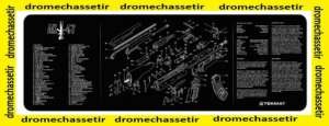 Tapis de nettoyage neoprene AK 47