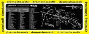 Tapis de nettoyage neoprene decor FN FAL