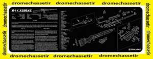 Tapis de nettoyage neoprene decor US M1 Carbine