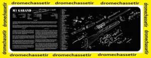 Tapis de nettoyage neoprene decor M1 Garand
