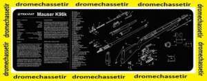 Tapis de nettoyage neoprene decor Mauser K98