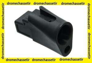 adaptateur de crosse pour AK47 pour tube de crosse AR15, noir