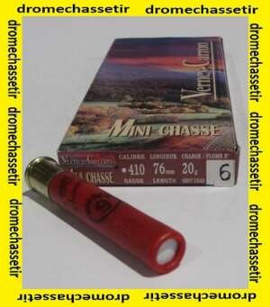 Boite 10 cartouches 410 magnum Verney carron, bourre jupe, N°6