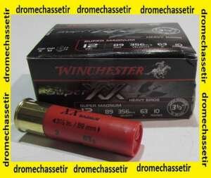 Boite 10 cartouches Winchester XX super Magnum cal 12/89, bourre jupe, 63 grammes plombs 2
