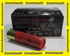 Boite 10 cartouches Winchester XX super Magnum cal 12/89, bourre jupe, 63 grammes plombs 4