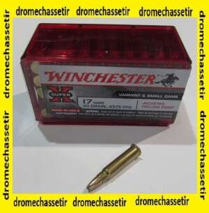 boite de 50 cartouches calibre 17 HMR, Hollow point , 20 grains