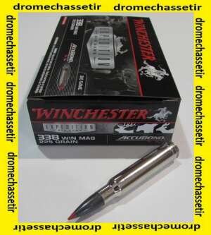 1 boite de 20 cartouches Winchester accubond 225 grains calibre 338 winchester Magnum