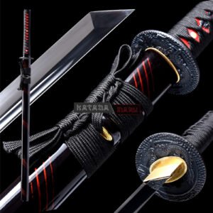 Ninjato tranchant Sabre droit. Katana japonais adapté à la pratique de la coupe