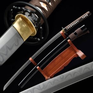 Katana haut de gamme. Acier 1095. Hamon & peau de raie véritable