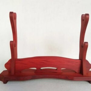 Support de katana en bois de rose 2 Places pour épées, Ninjato, Wakizashi, Tanto et Épées