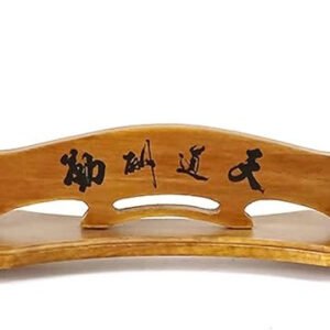 Support de katana en bois style traditionnel avec lettre japonaise - Bois massif
