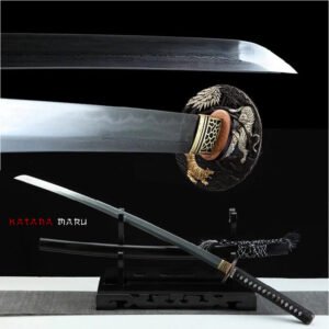 Katana Authentique Japonais en Acier Forgé à la Main avec Hamon, Samekawa Véritable
