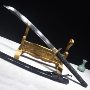 Véritable Katana de la famille des nihonto – Sabre japonais T10 en acier trempé avec vrai hamon